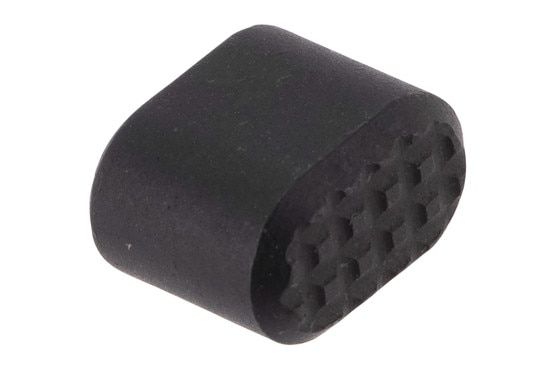 Next Level Armament Extended Mag Release Button has a checkered texture surface